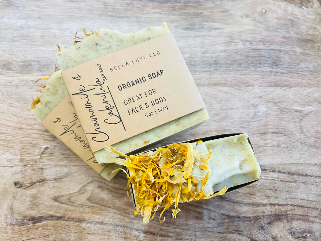 Calendula & Chamomile Silk Infused Cold Pressed|Vegan Soap
